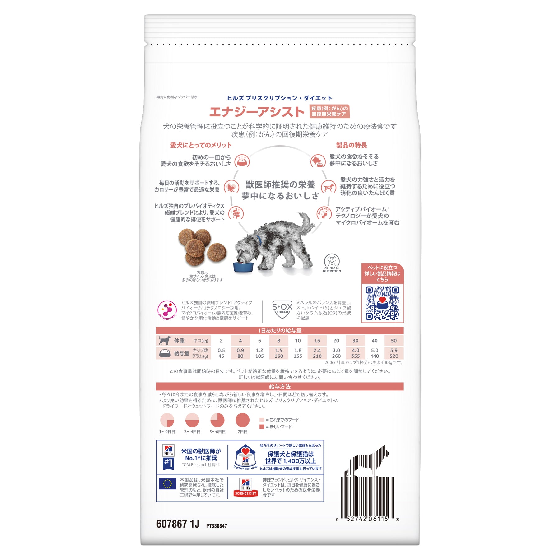エナジーアシスト 犬用〈回復期ケア〉 チキン 特別療法食 1kg（ヒルズ プリスクリプション・ダイエット ）