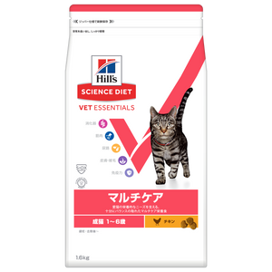 マルチケア 猫用 成猫 1～6歳 チキン 総合栄養食 （ヒルズ サイエンス・ダイエット ベット・エッセンシャル ）