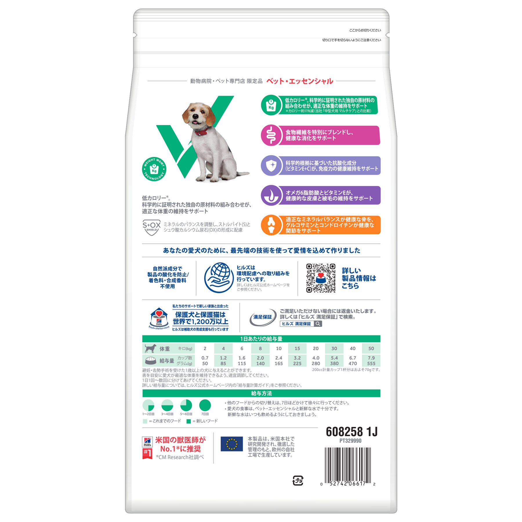 マルチケア＋健康体重サポート 中型犬用 成犬 1歳以上 チキン 総合栄養食 （ヒルズ サイエンス・ダイエット ベット・エッセンシャル ）