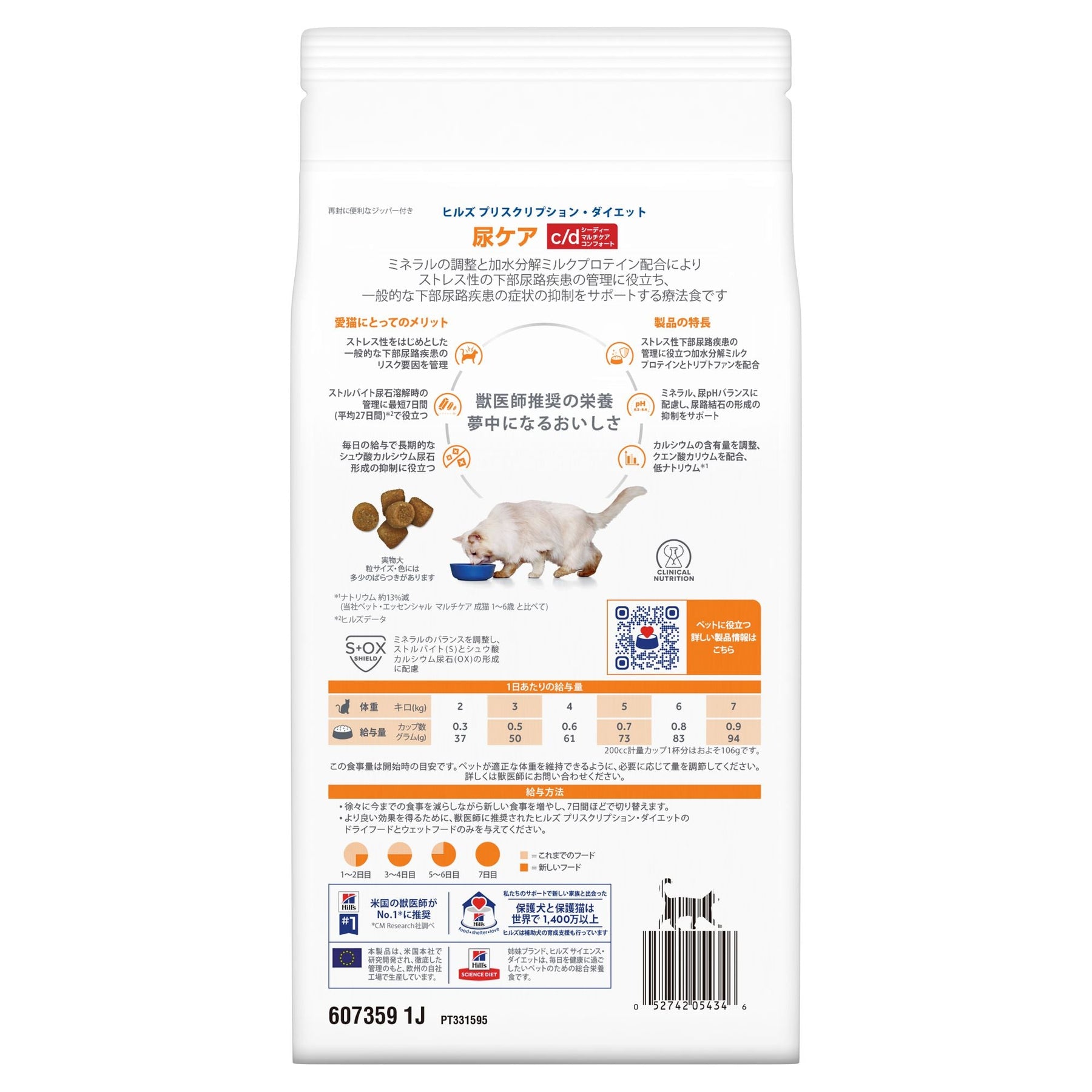 c/d シーディー マルチケア コンフォート 猫用〈尿ケア〉フィッシュ入り 特別療法食（ヒルズ プリスクリプション・ダイエット ）